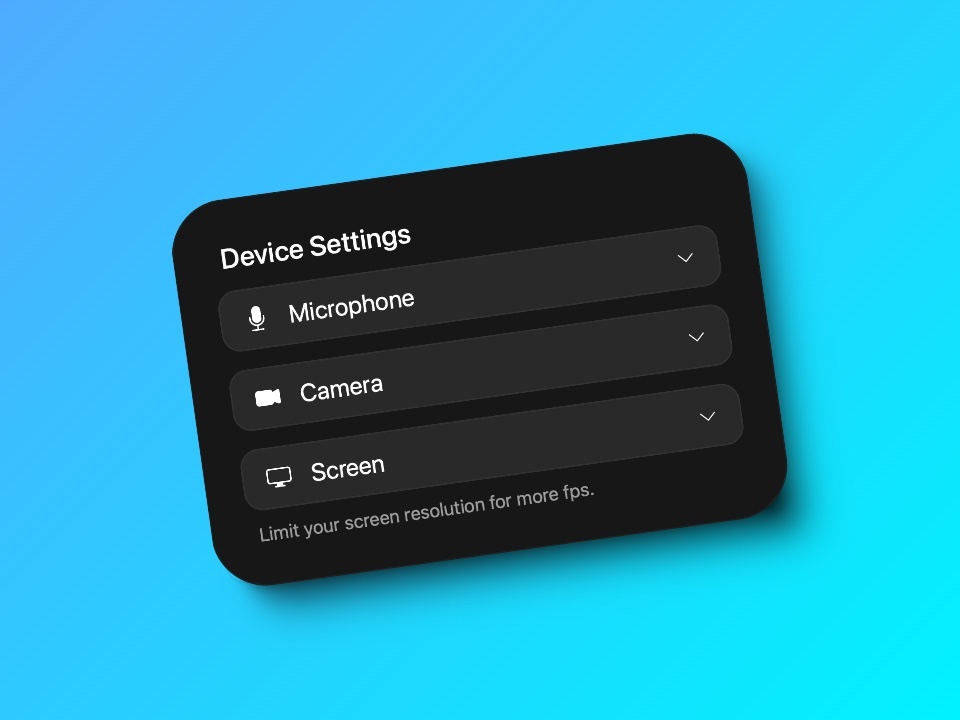 Device Selection Settings