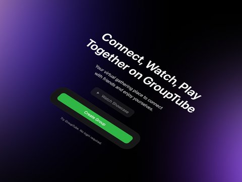 GroupTube's Homepage UI