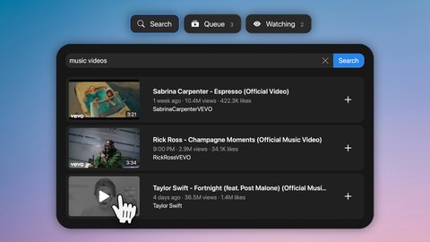 A Screenshot of the YouTube Search