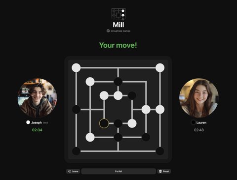 Mill Game (Nine men's morris)